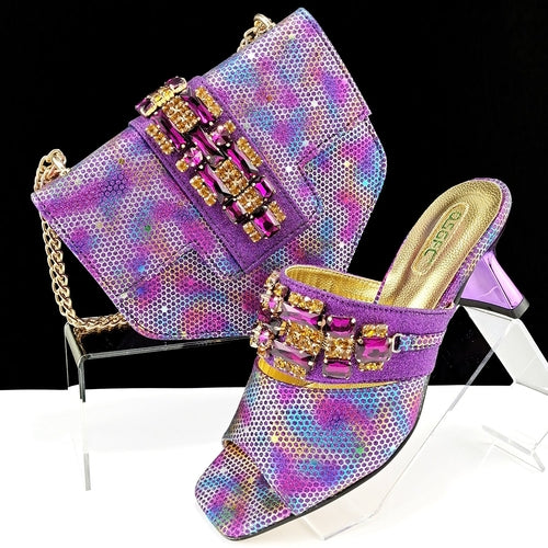Glamoré™ – Camouflage Heels &amp; Clutch Set