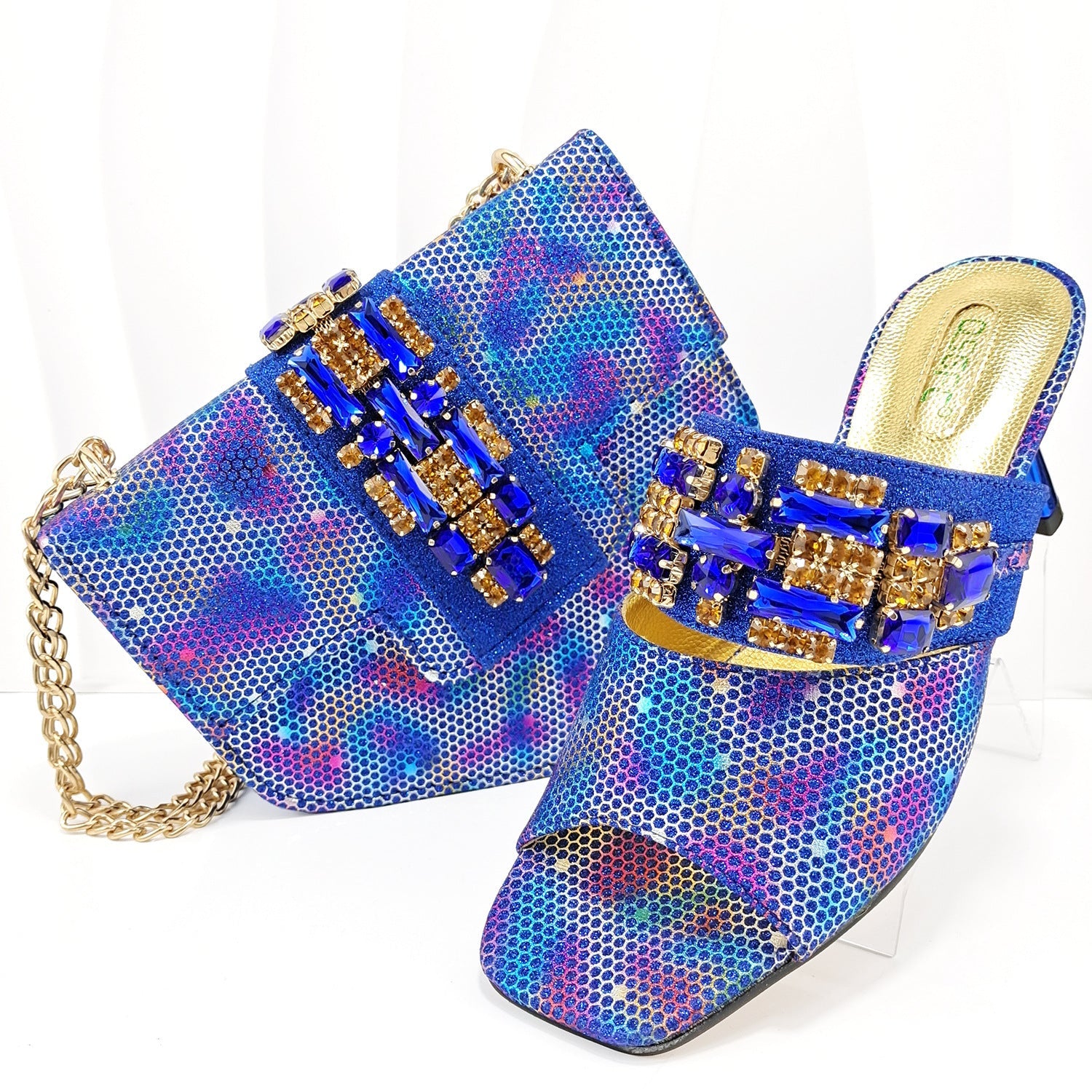Glamoré™ – Camouflage Heels &amp; Clutch Set