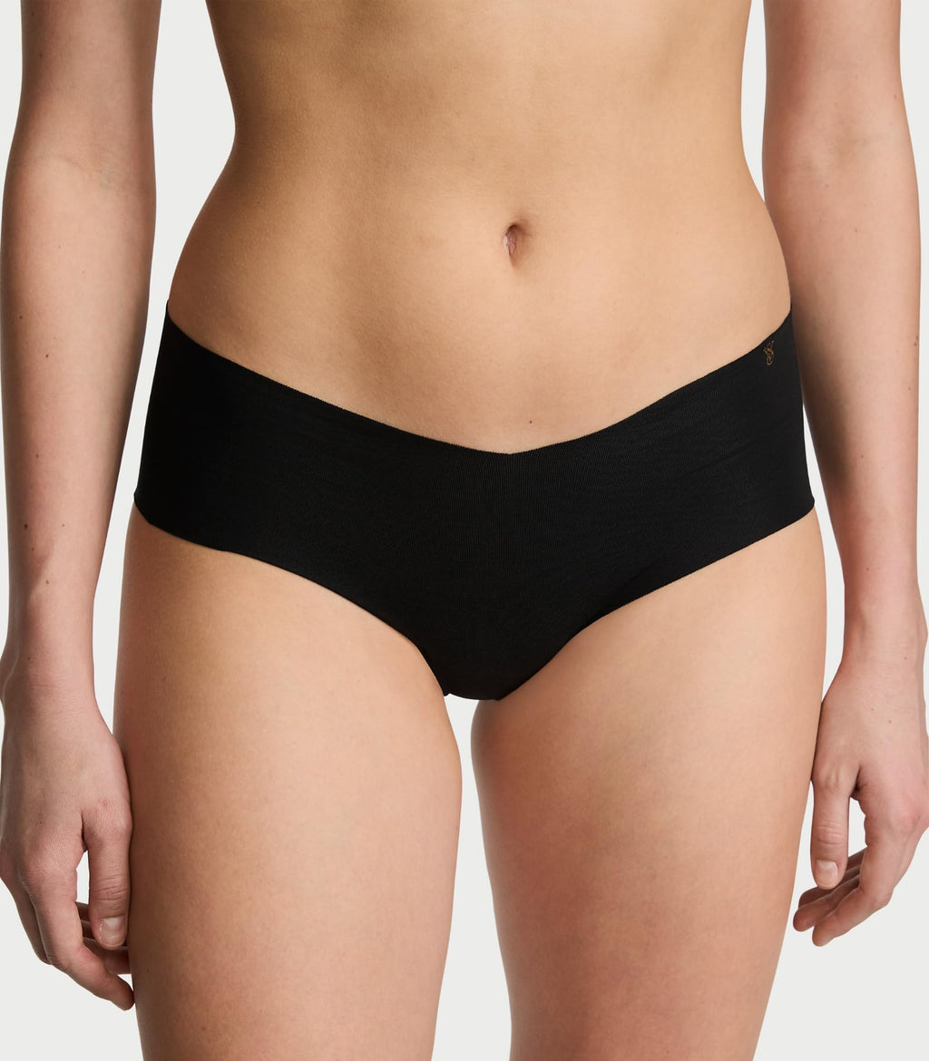 Victoria's Secret Women's No Show Cheeky Underwear, Minimal Coverage Panties for Women, Multi Pack, Bee & Solids Mix, XL