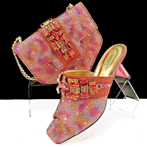 Glamoré™ – Camouflage Heels &amp; Clutch Set