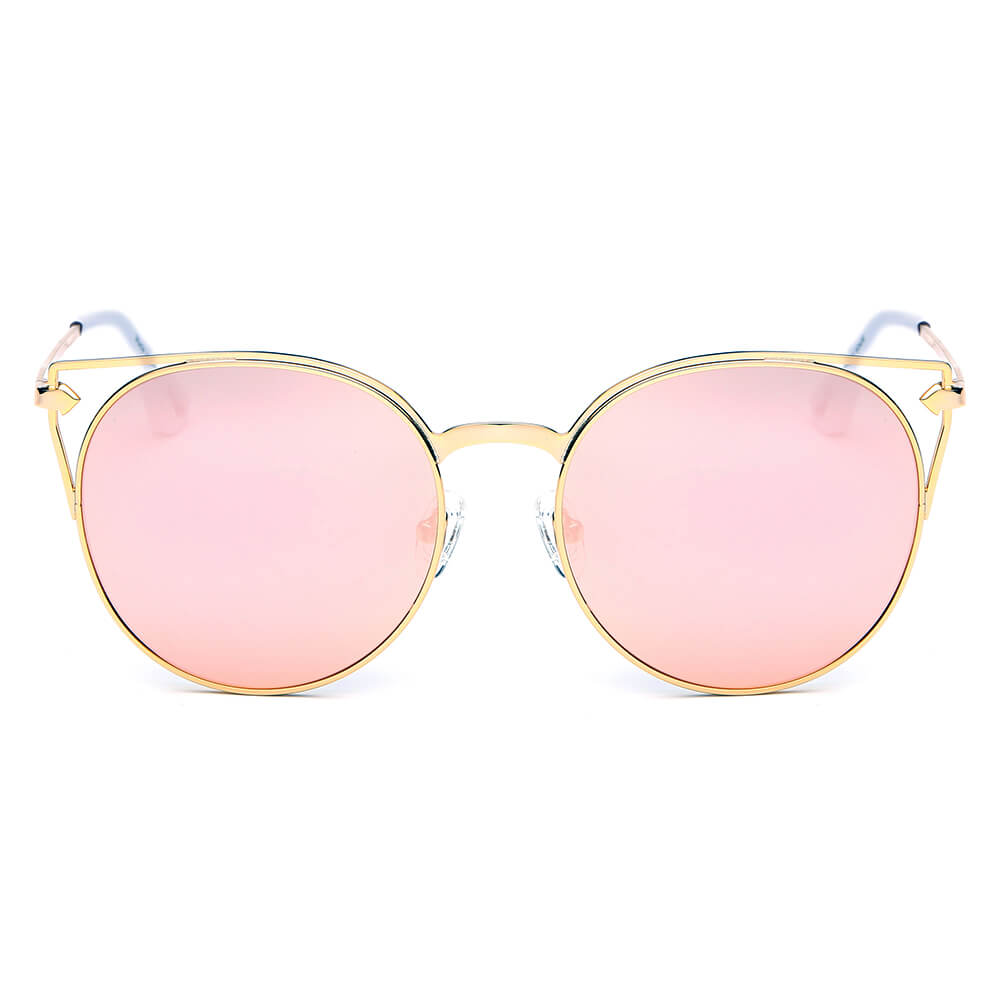 Clayton - Women Round Petite Cat Eye Sunglasses Circle