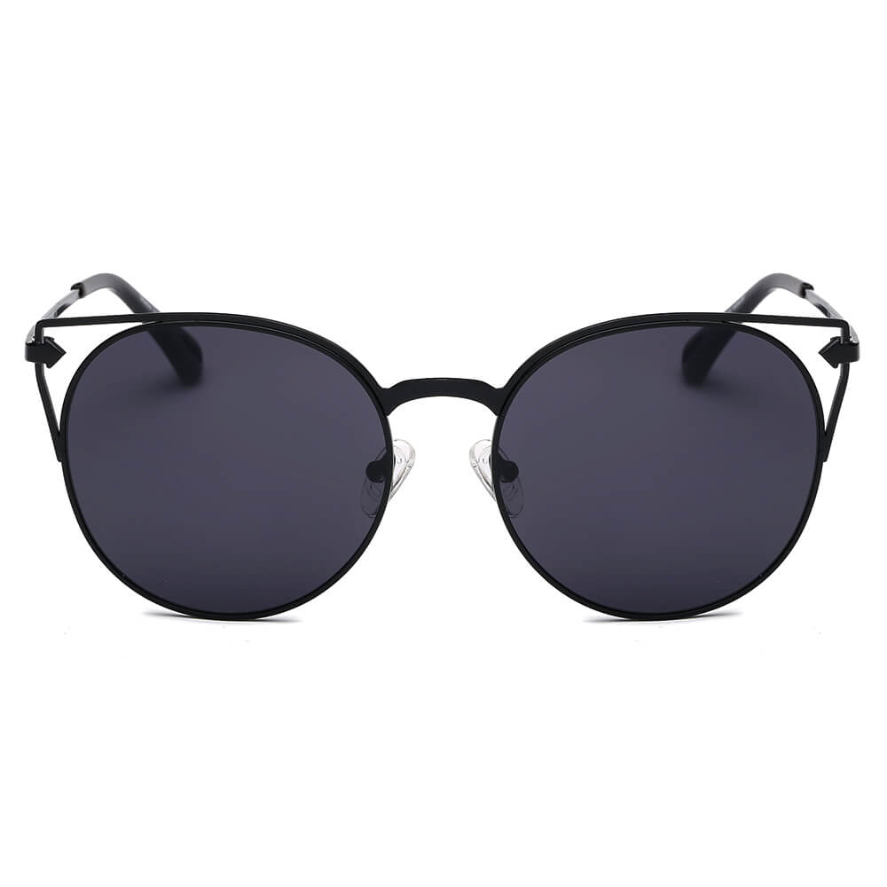 Clayton - Women Round Petite Cat Eye Sunglasses Circle