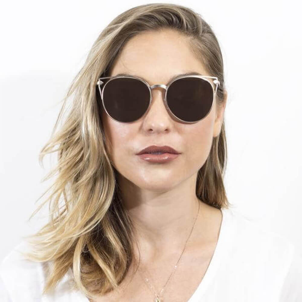 Clayton - Women Round Petite Cat Eye Sunglasses Circle
