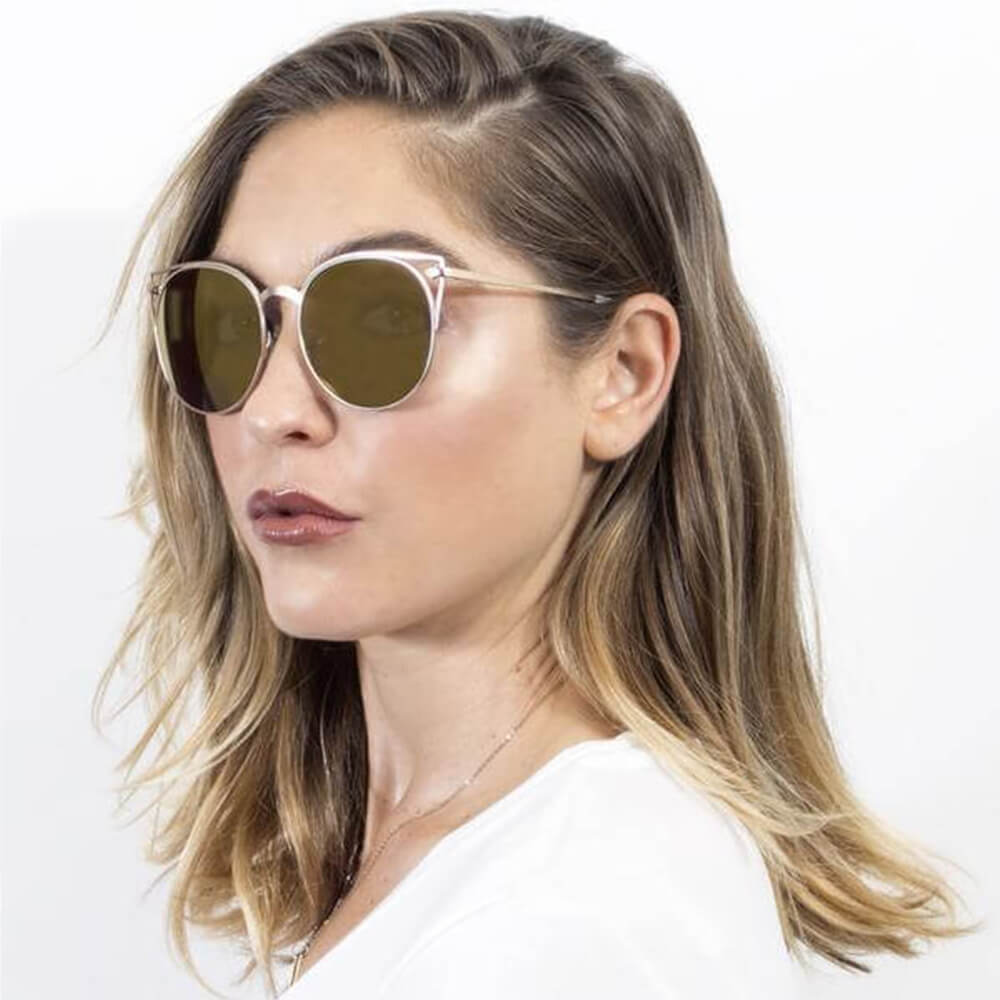 Clayton - Women Round Petite Cat Eye Sunglasses Circle