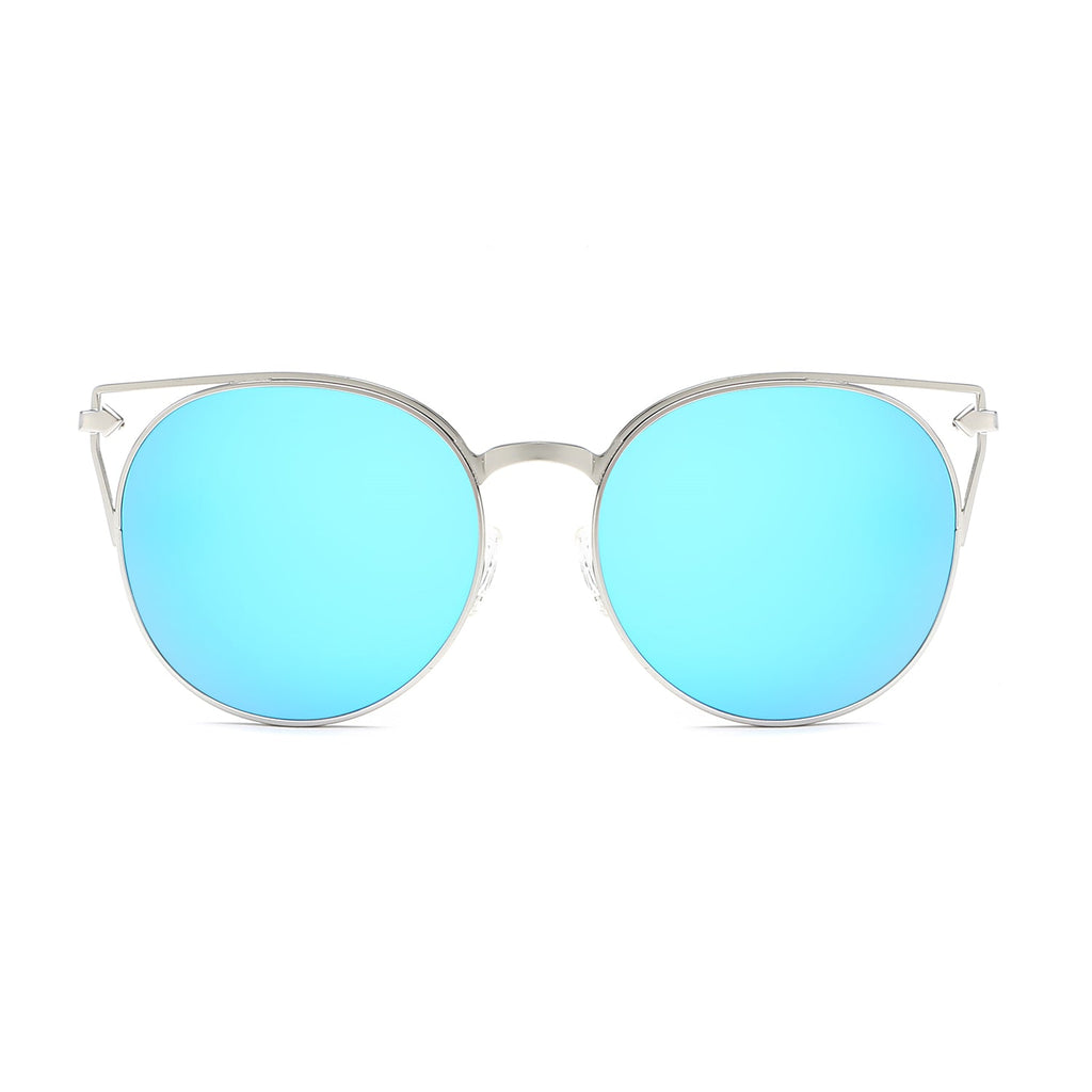 Clayton - Women Round Petite Cat Eye Sunglasses Circle