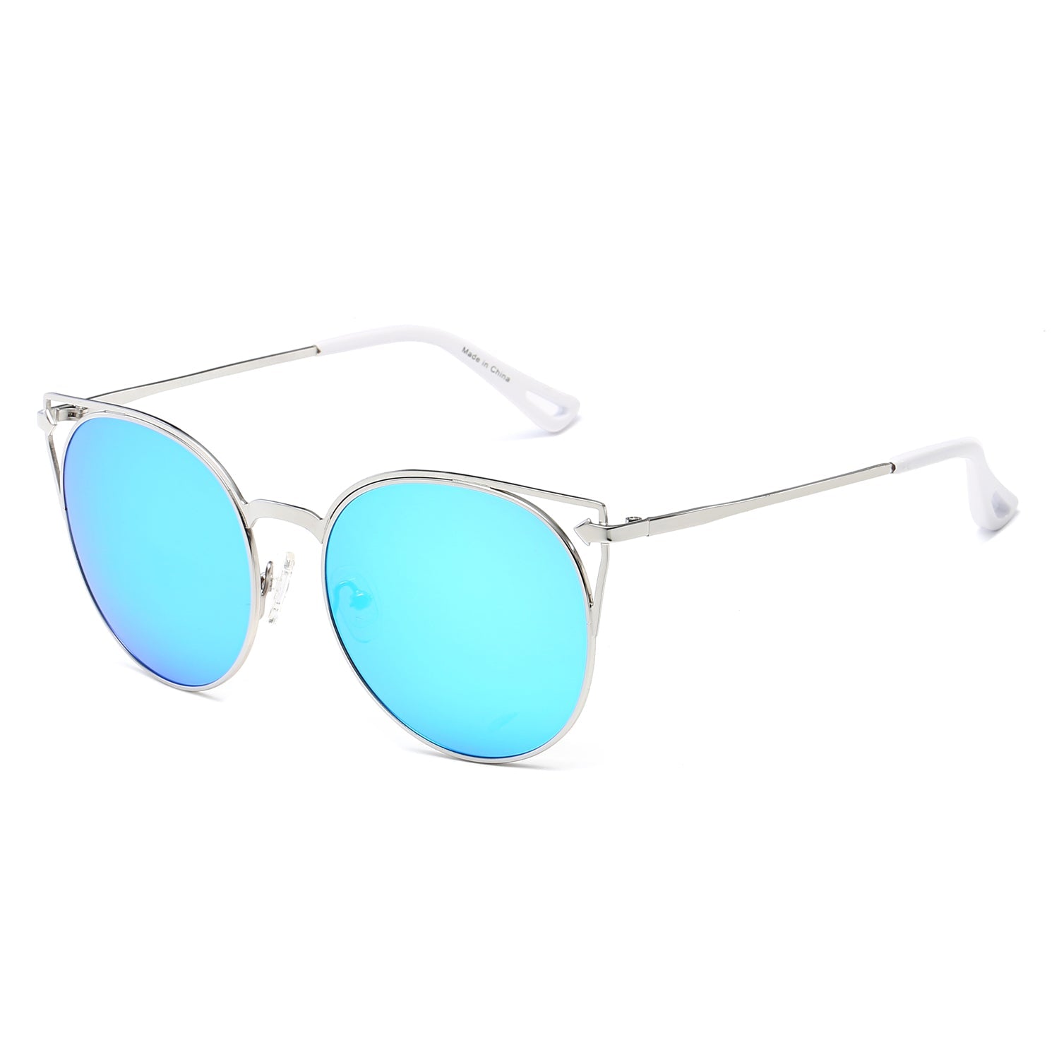Clayton - Women Round Petite Cat Eye Sunglasses Circle
