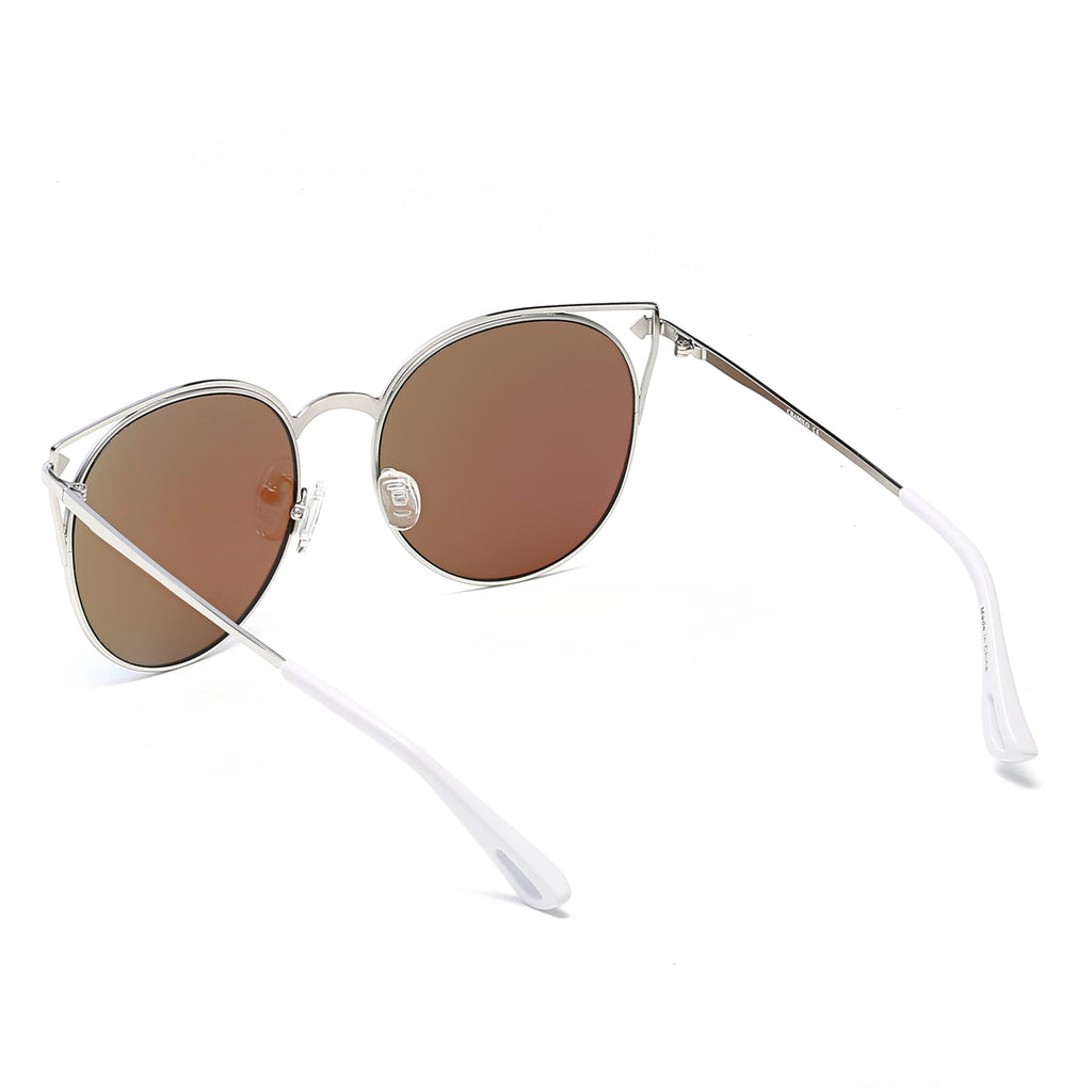 Clayton - Women Round Petite Cat Eye Sunglasses Circle