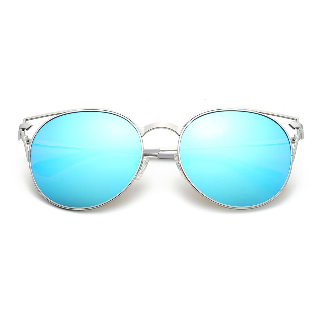 Clayton - Women Round Petite Cat Eye Sunglasses Circle
