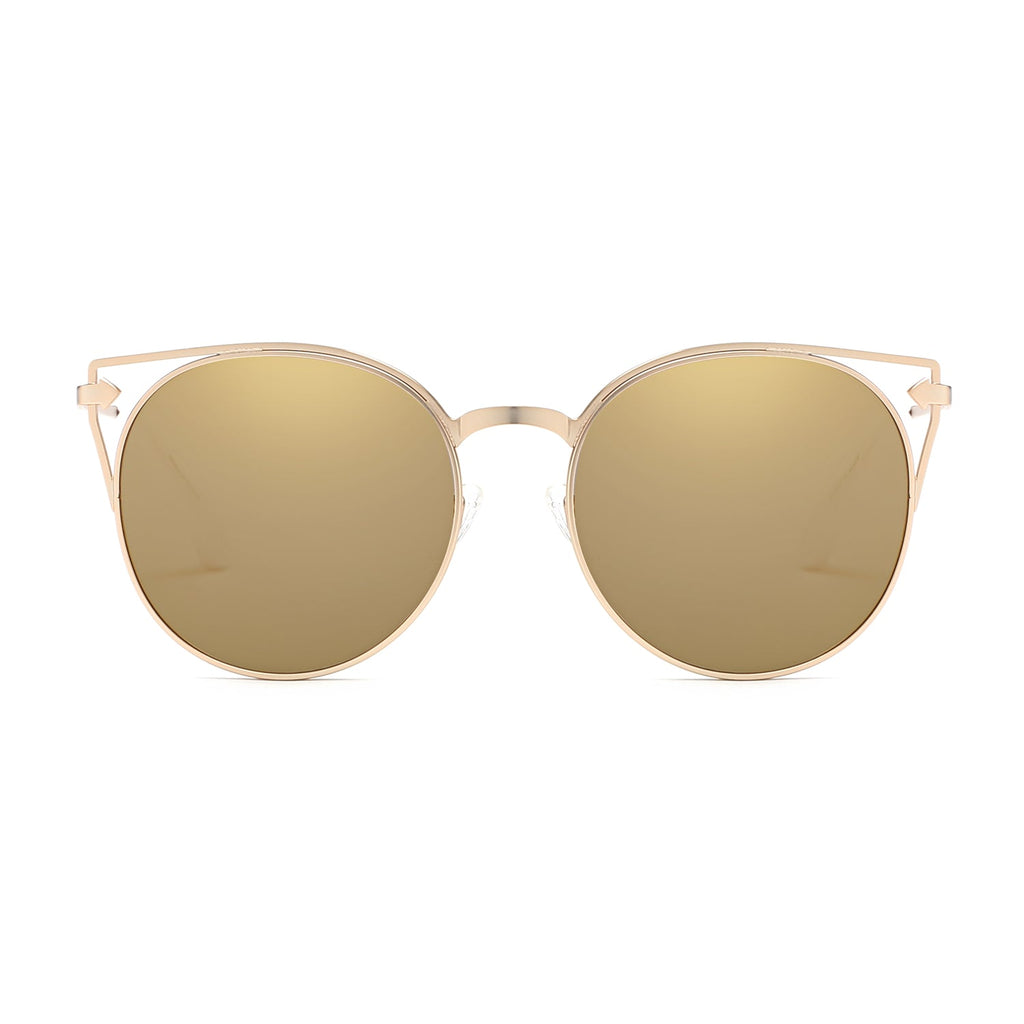 Clayton - Women Round Petite Cat Eye Sunglasses Circle