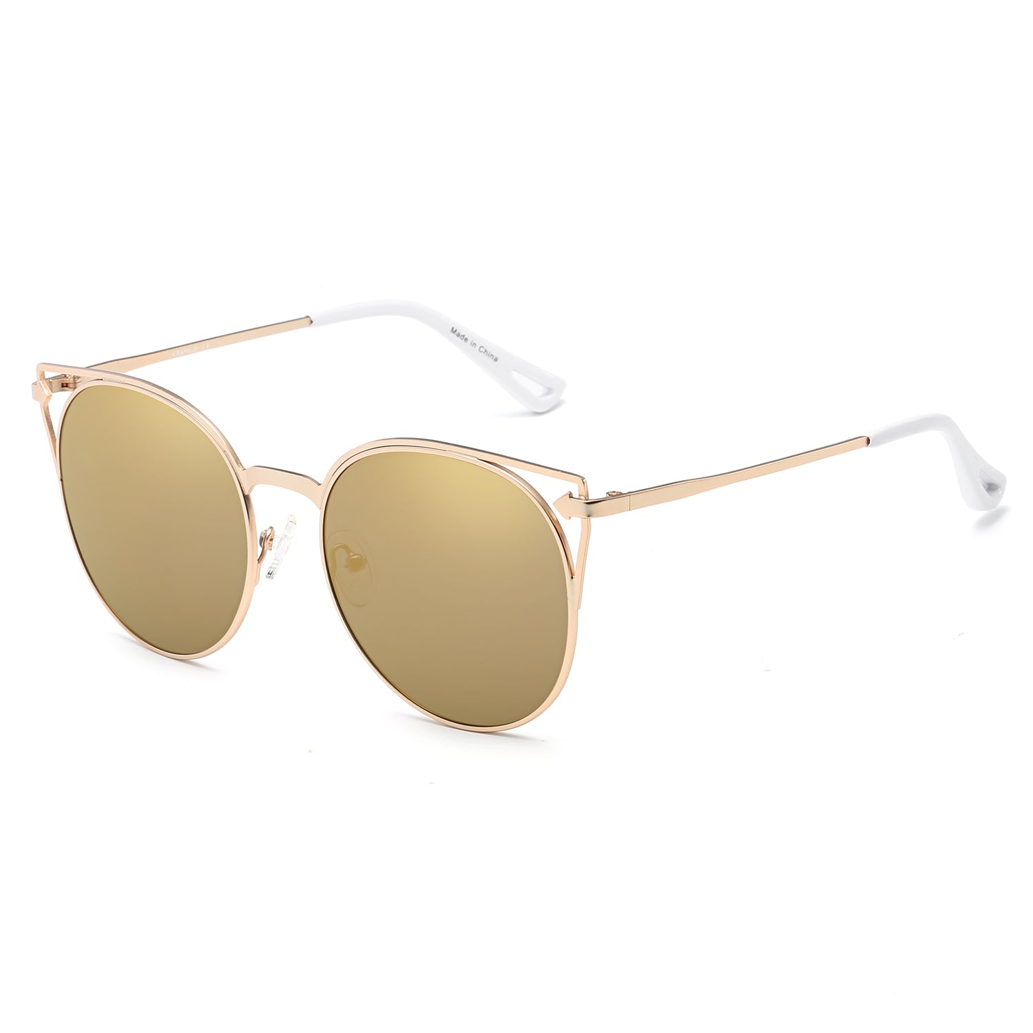Clayton - Women Round Petite Cat Eye Sunglasses Circle