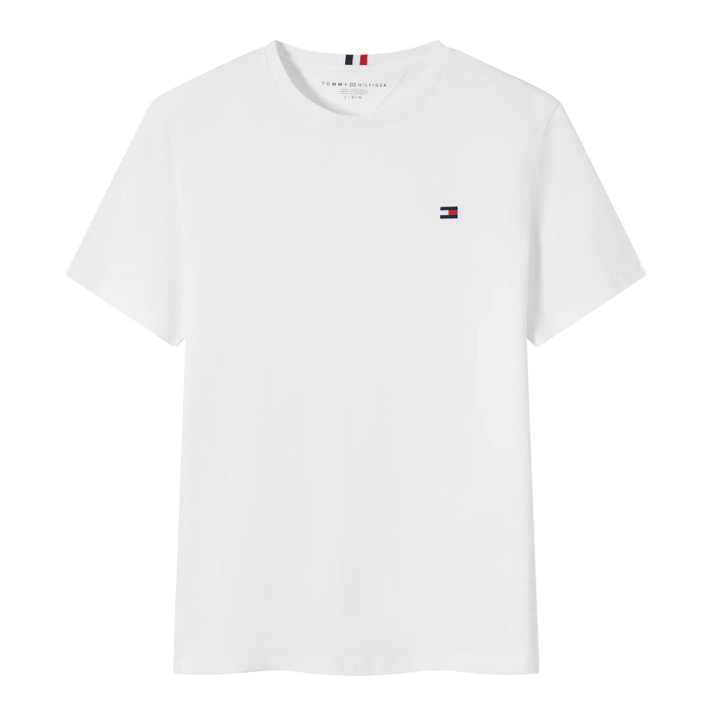 Tommy Men's Summer Short Sleeve T-Shirt - Solid Color
