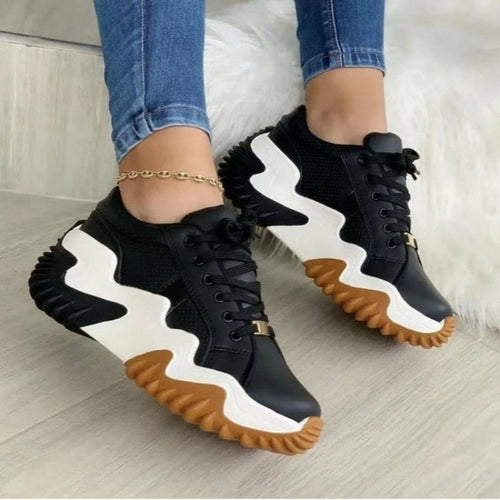 Summer Women's Sneakers Thick Bottom Canvas Casual Shoes 