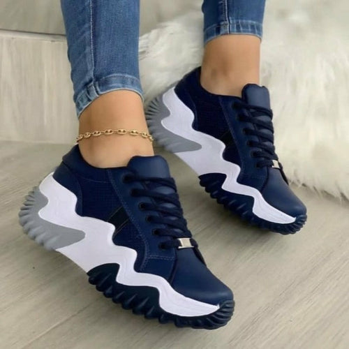 Summer Women's Sneakers Thick Bottom Canvas Casual Shoes 