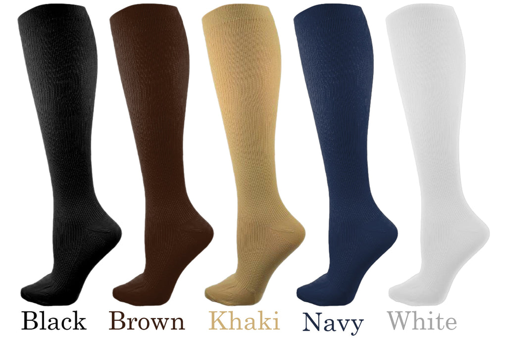 Compression Over-the-Calf Socks - 20-30 mmHg for Women & Men Made in