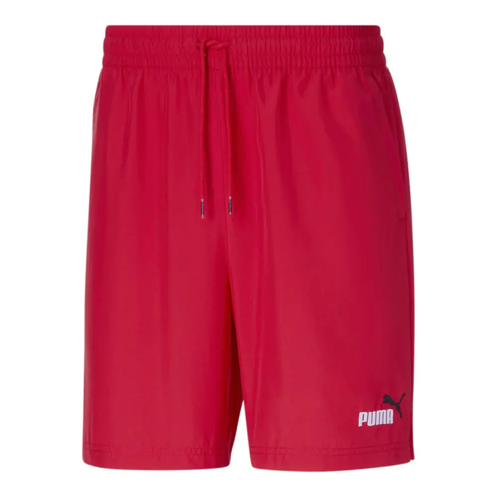 Puma Mens Essentials Embroidery Woven Shorts for All Time Red XX-Large