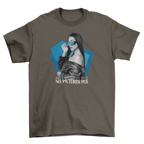 Woman in sunglasses t-shirt design