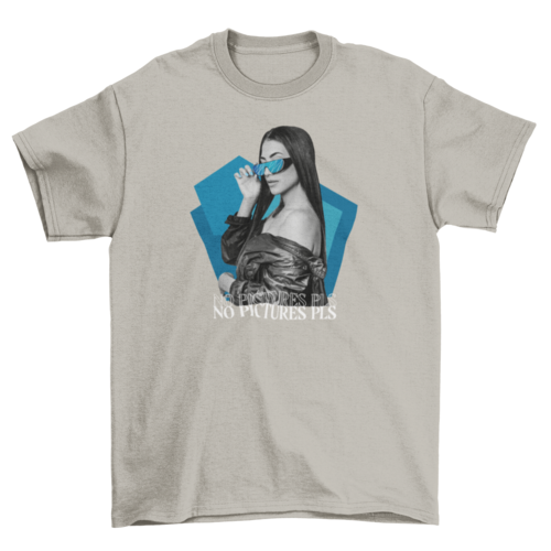 Woman in sunglasses t-shirt design