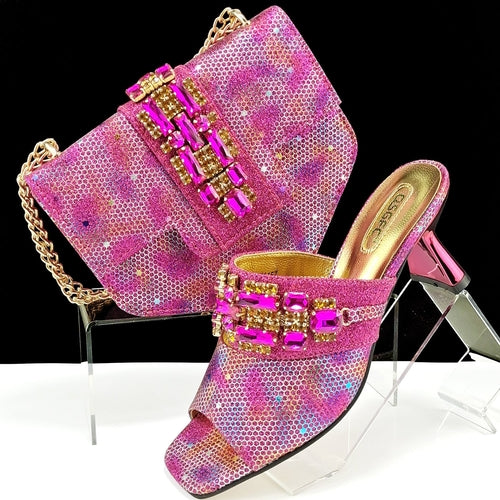 Glamoré™ – Camouflage Heels &amp; Clutch Set