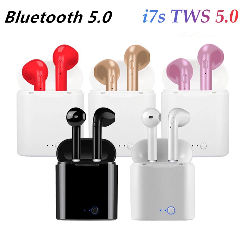 Bluetooth i7s TWS Wireless earbuds for iPhone Huawei Samsung