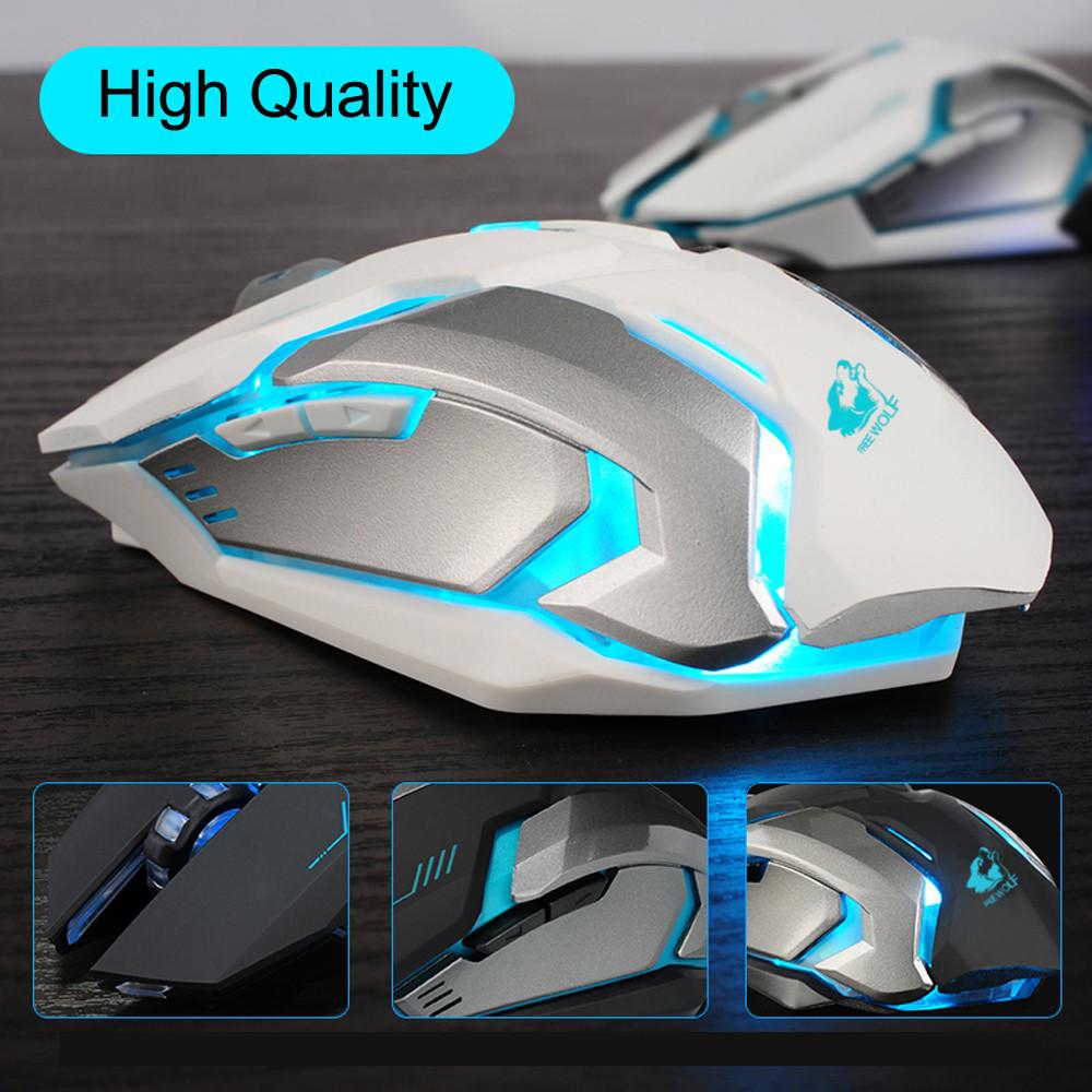 Ninja Dragon Stealth 7 Wireless Silent LED Gaming Mouse 
