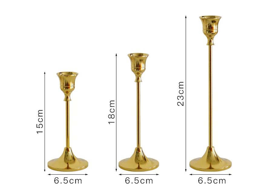 Luxurious Antique Gold Candle Fixture
