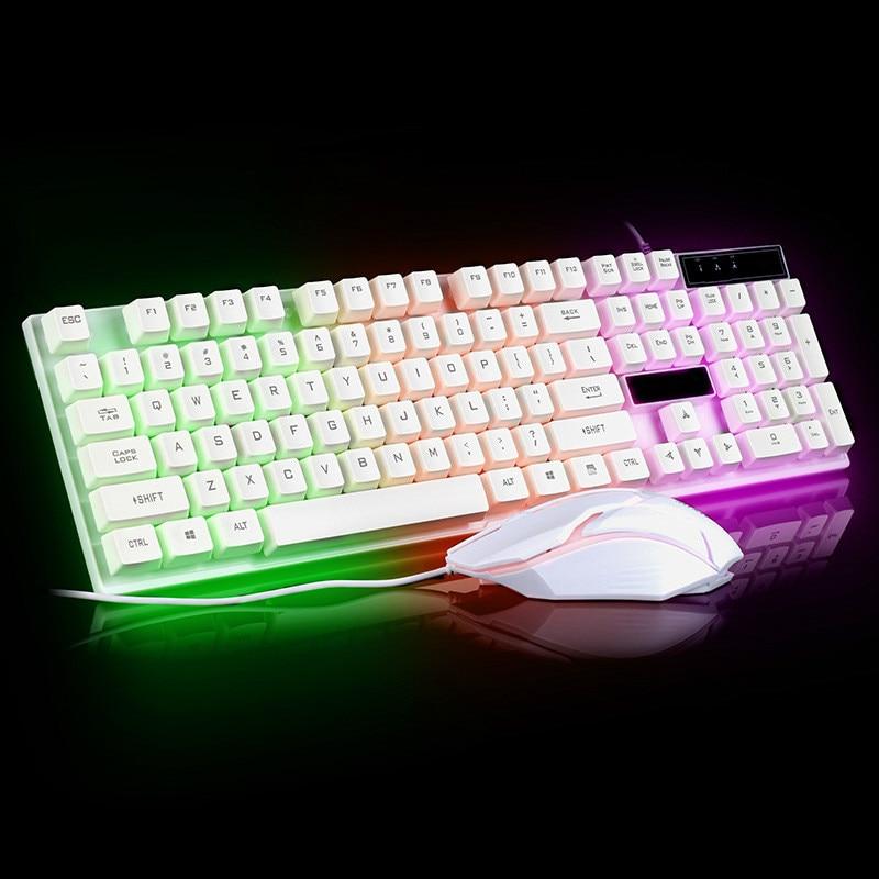 Ninja Dragons White Knight Gaming Keyboard and Mouse Set 