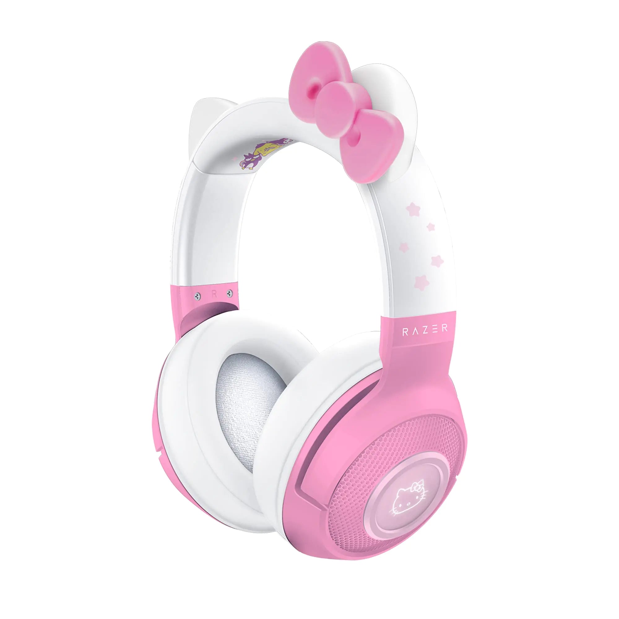Razer Kraken BT Headset: Bluetooth 5.0-40ms Low Latency Connection - Custom-Tuned 40mm Drivers - Beamforming Microphone - Powered by Razer Chroma - Hello Kitty &amp; Friends Edition (Renewed)