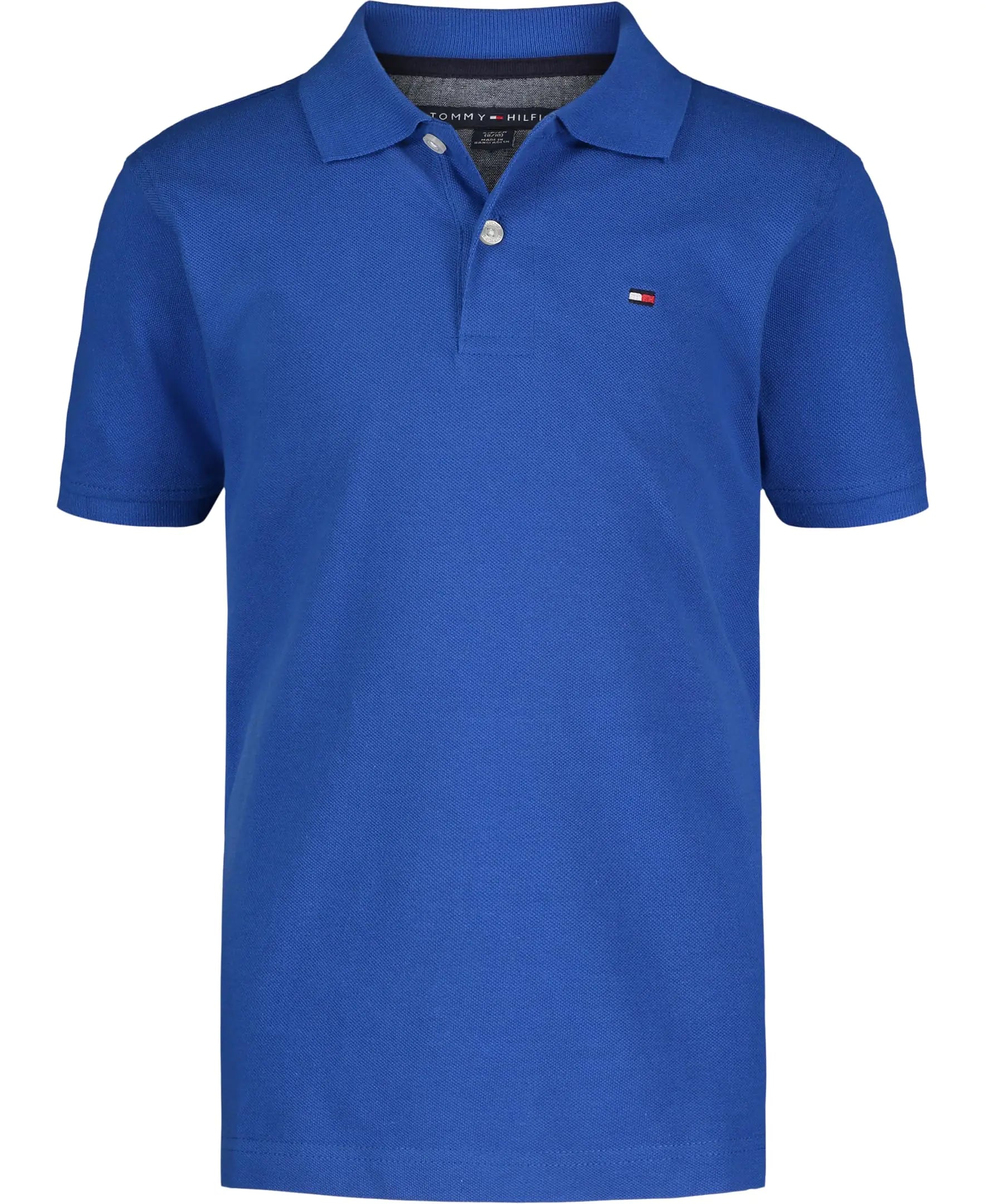 Tommy Hilfiger Boys Short Sleeve Ivy Polo Shirt Blue Iolite 12-14